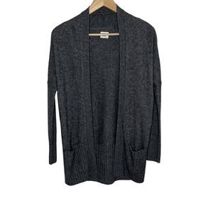 Aritzia Sunday Best Women Open Front Cardigan Sweater XXS Gray Wool Alpaca Blend